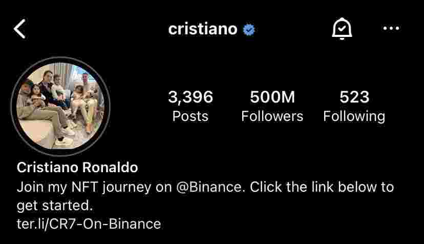 Cristiano Ronaldo becomes first person to hits 500m followers on Instagram